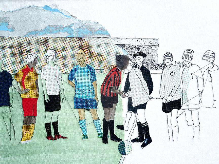 'kiss before kick-off' original artwork