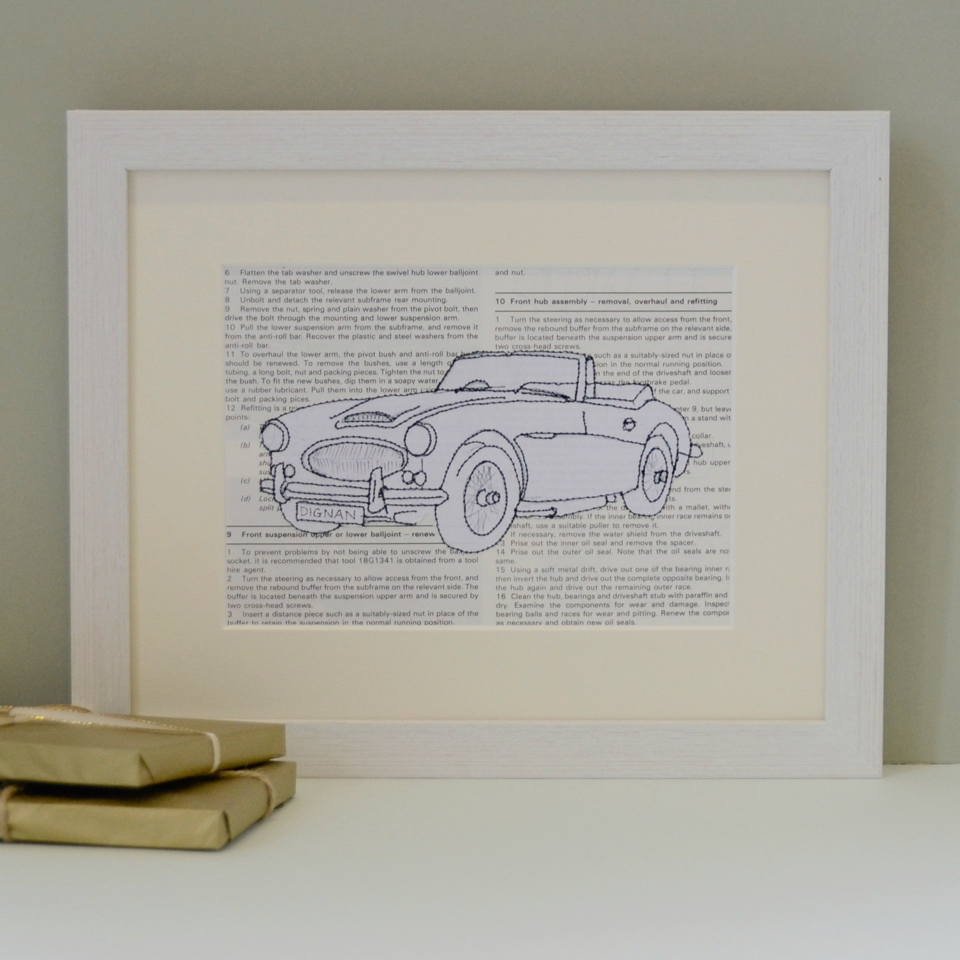 Personalised Morgan Embroidered Artwork - ZoeGibbons