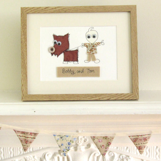 Personalised Pet Embroidered Artwork - ZoeGibbons
