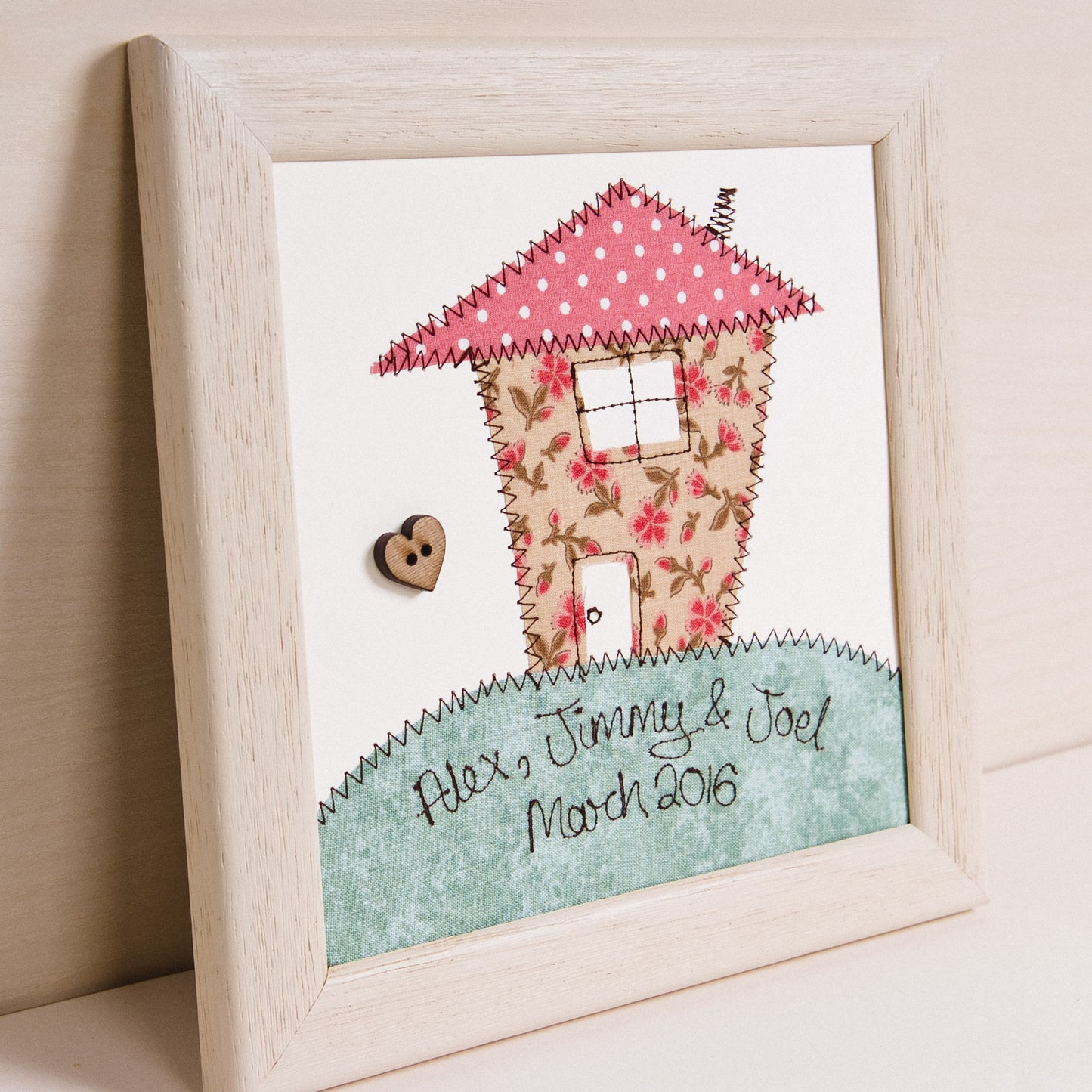 Personalised New Home Embroidered Plaque - ZoeGibbons