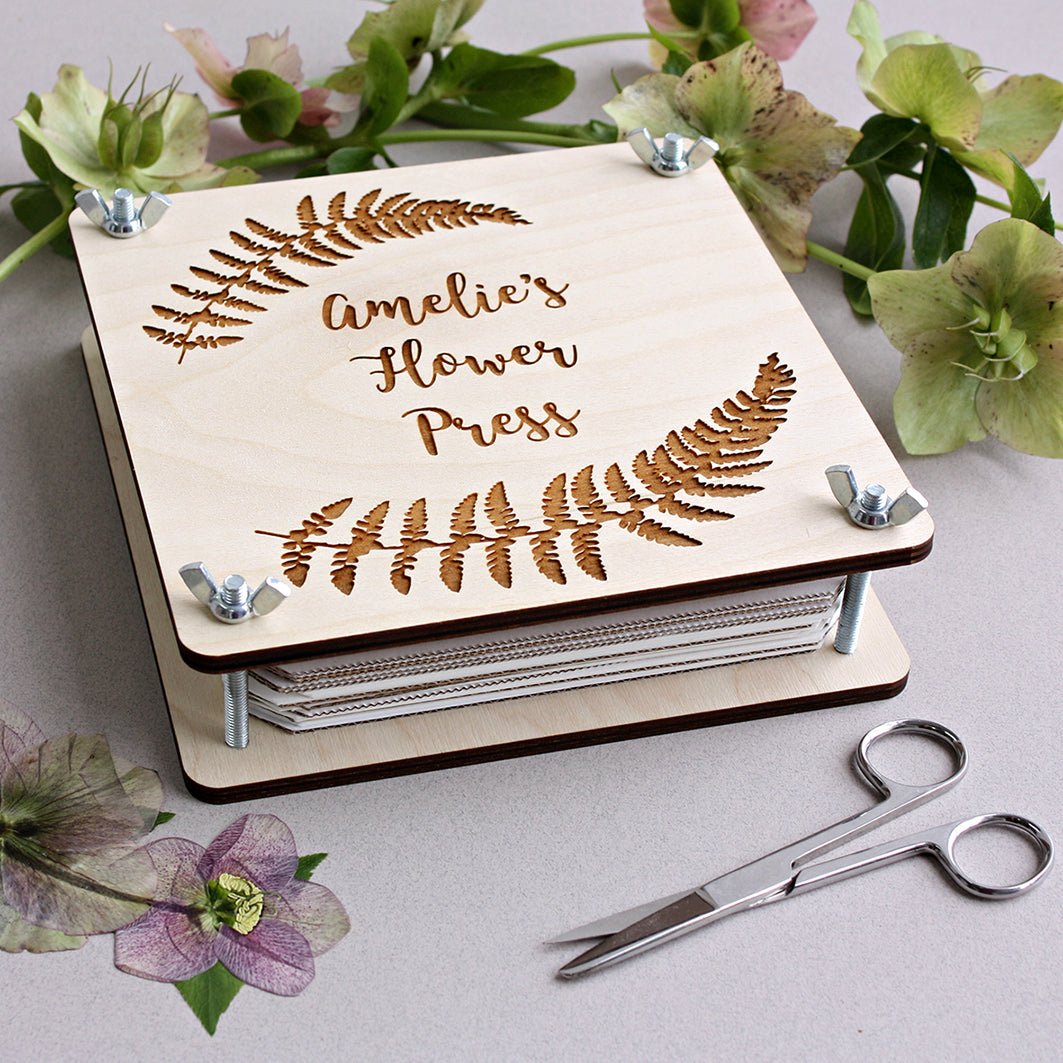 Personalised Botanical Flower Press - ZoeGibbons