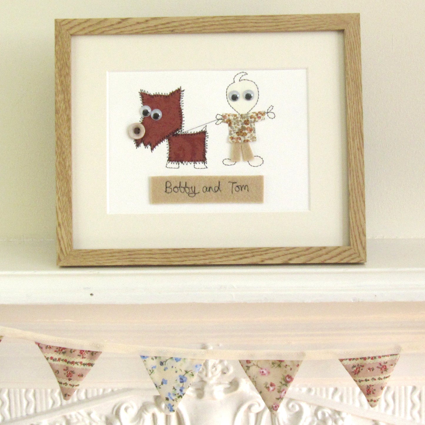 Personalised Pet Embroidered Artwork - ZoeGibbons