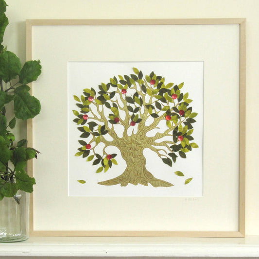 Personalised Embroidered Fruit Tree Artwork - ZoeGibbons