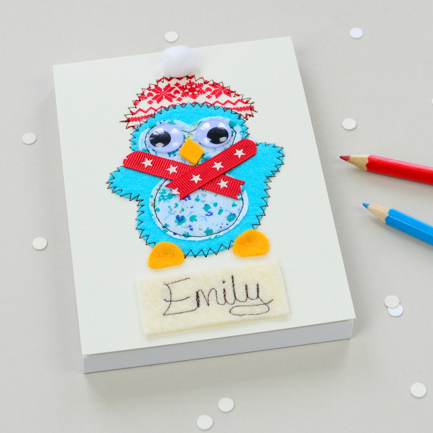 Personalised Arctic Animal Embroidered Notepad - ZoeGibbons