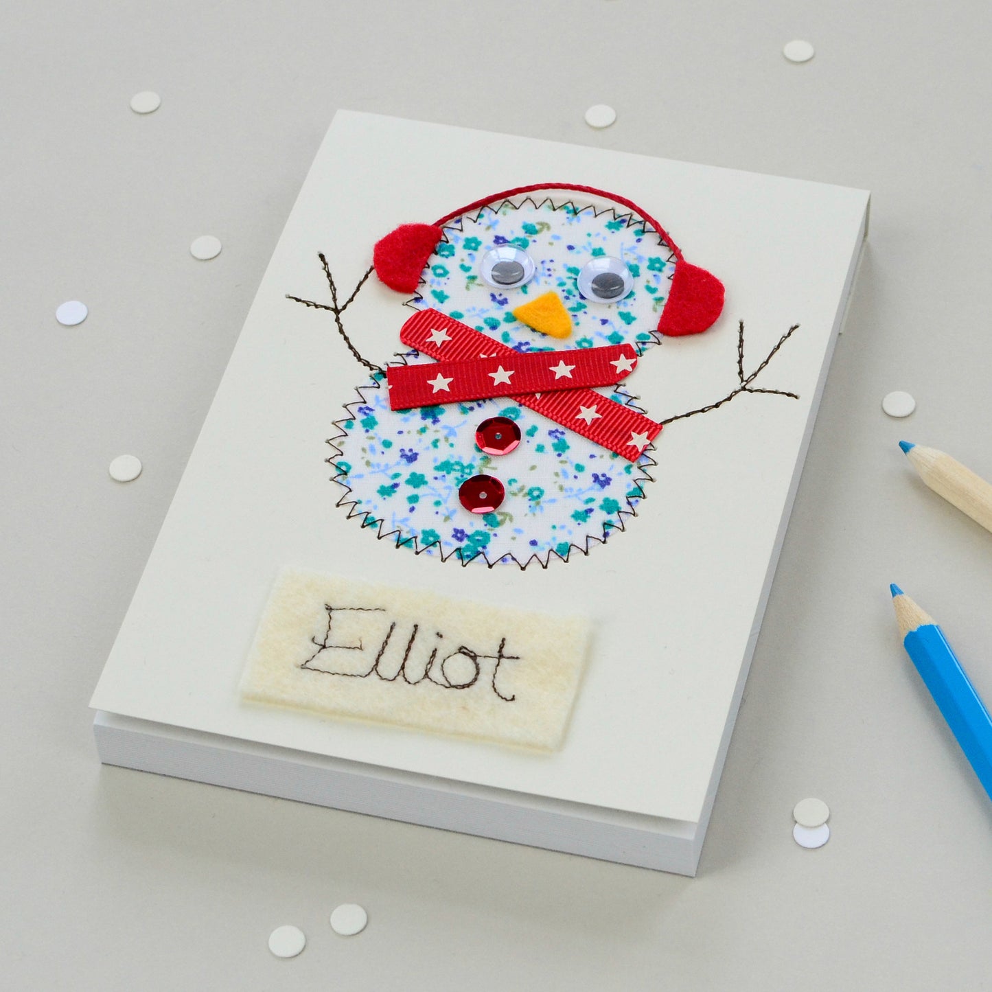 Personalised Arctic Animal Embroidered Notepad - ZoeGibbons