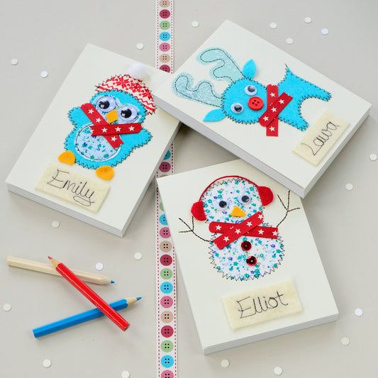 Personalised Arctic Animal Embroidered Notepad - ZoeGibbons